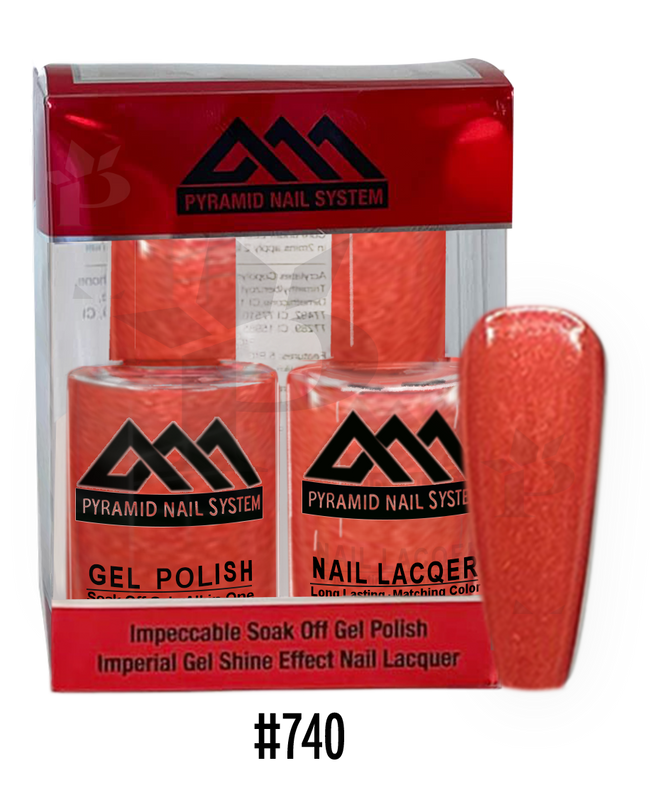 Pyramid Gel Polish + Nail Lacquer, 740, 0.5oz