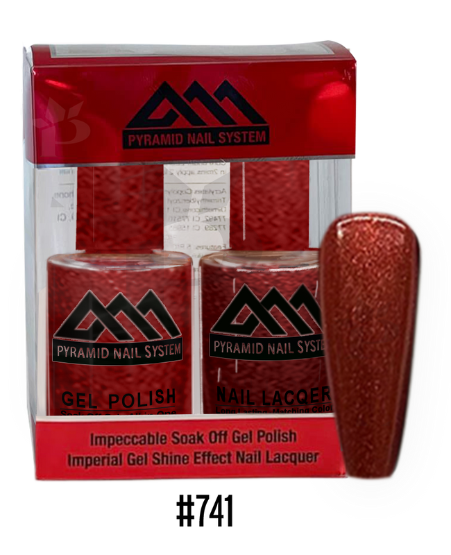 Pyramid Gel Polish + Nail Lacquer, 741, 0.5oz