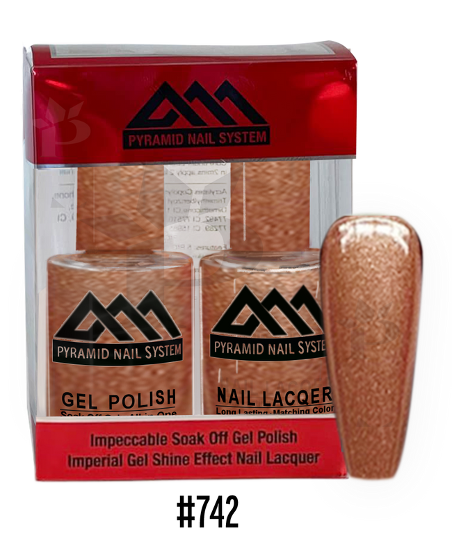 Pyramid Gel Polish + Nail Lacquer, 742, 0.5oz