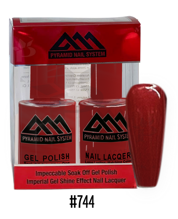 Pyramid Gel Polish + Nail Lacquer, 744, 0.5oz
