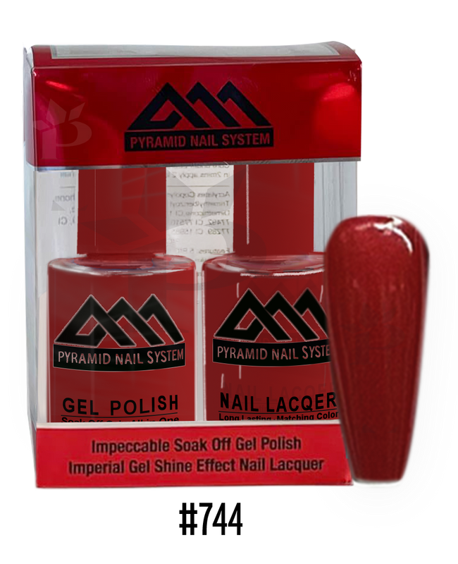 Pyramid Gel Polish + Nail Lacquer, 744, 0.5oz