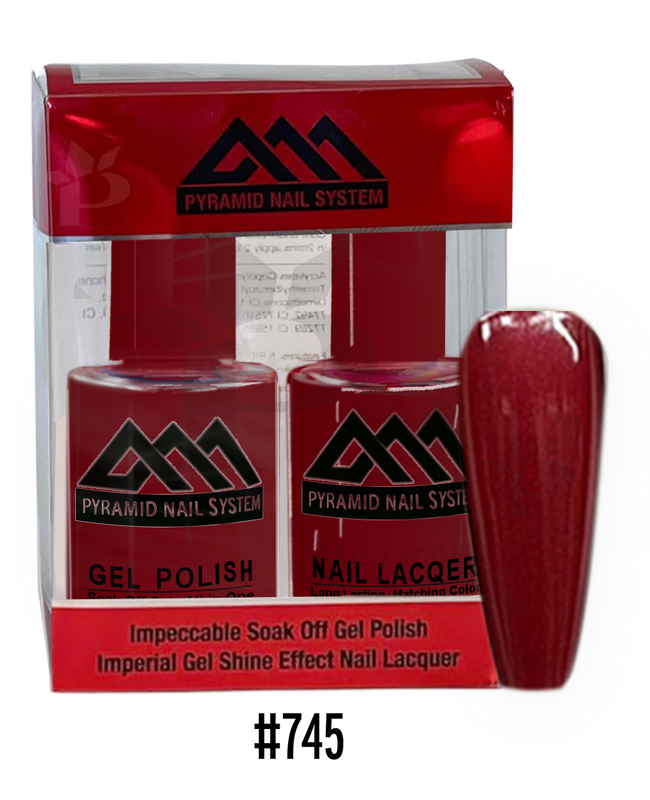 Pyramid Gel Polish + Nail Lacquer, 745, 0.5oz