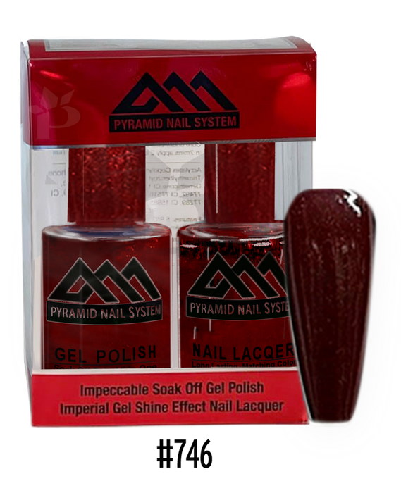 Pyramid Gel Polish + Nail Lacquer, 746, 0.5oz