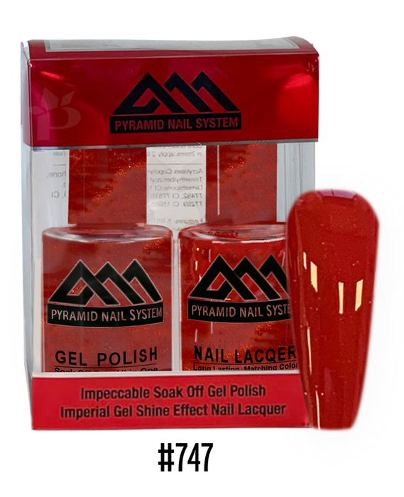 Pyramid Gel Polish + Nail Lacquer, 747, 0.5oz