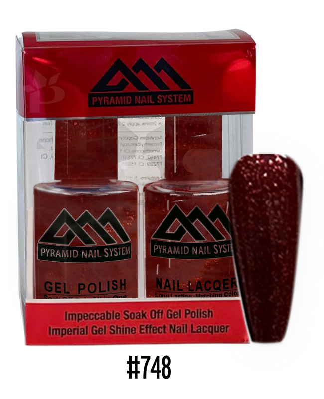 Pyramid Gel Polish + Nail Lacquer, 748, 0.5oz