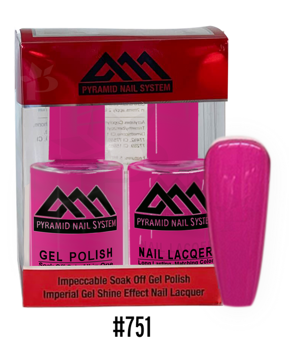 Pyramid Gel Polish + Nail Lacquer, 751, 0.5oz