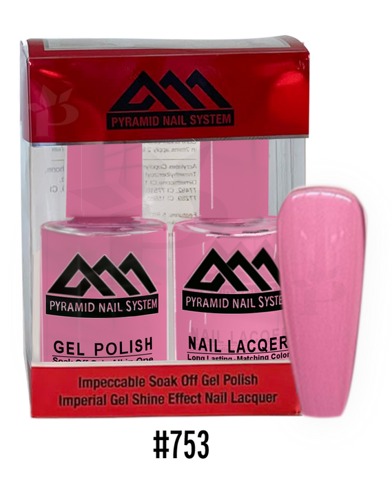 Pyramid Gel Polish + Nail Lacquer, 753, 0.5oz