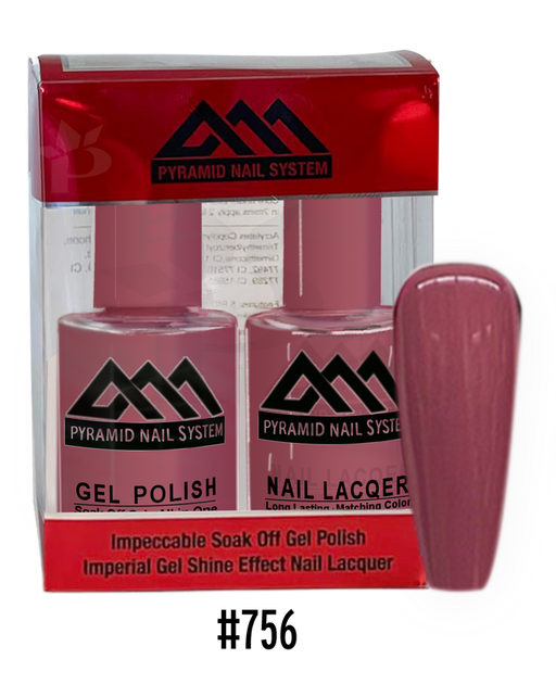 Pyramid Gel Polish + Nail Lacquer, 756, 0.5oz