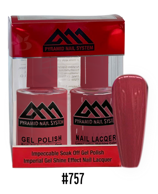 Pyramid Gel Polish + Nail Lacquer, 757, 0.5oz