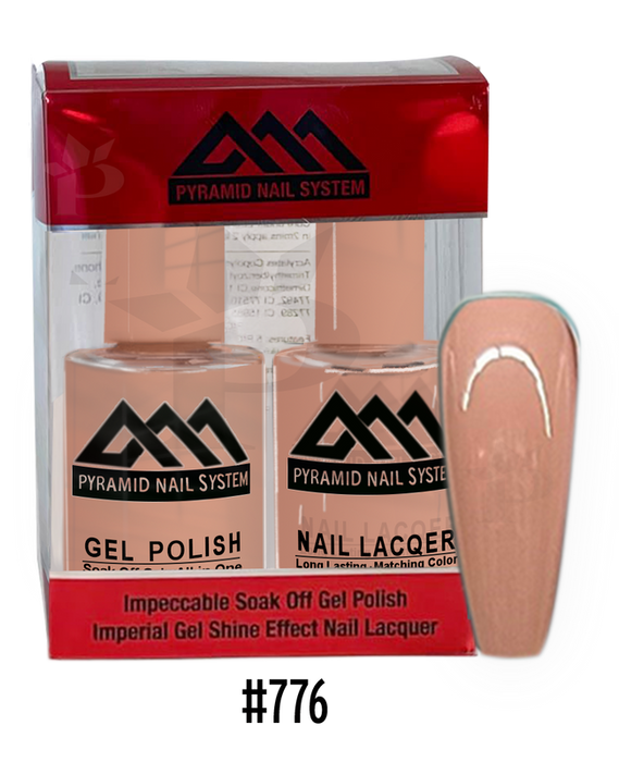 Pyramid Gel Polish + Nail Lacquer, 776, 0.5oz