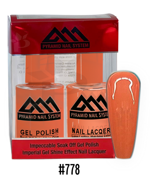 Pyramid Gel Polish + Nail Lacquer, 778, 0.5oz