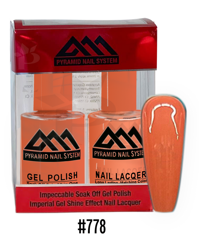 Pyramid Gel Polish + Nail Lacquer, 778, 0.5oz