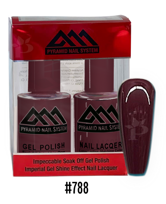 Pyramid Gel Polish + Nail Lacquer, 788, 0.5oz