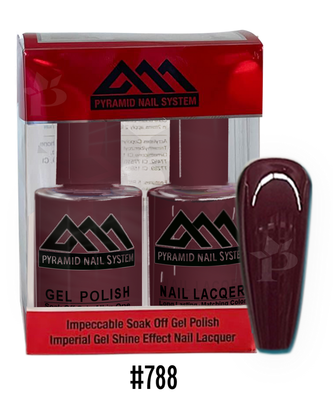 Pyramid Gel Polish + Nail Lacquer, 788, 0.5oz
