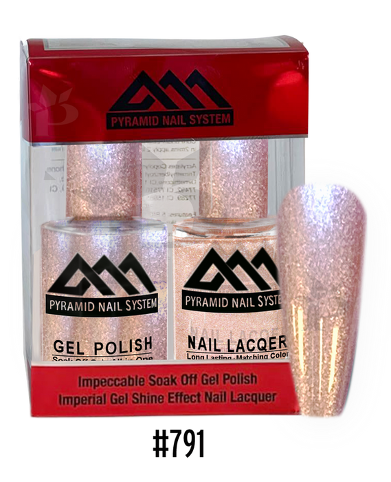 Pyramid Gel Polish + Nail Lacquer, 791, 0.5oz