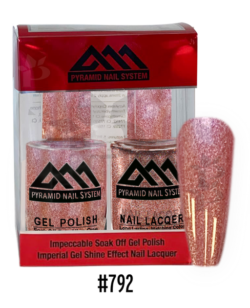 Pyramid Gel Polish + Nail Lacquer, 792, 0.5oz