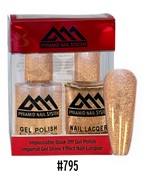 Pyramid Gel Polish + Nail Lacquer, 795, 0.5oz