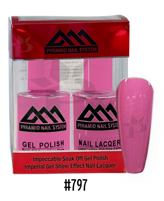 Pyramid Gel Polish + Nail Lacquer, 797, 0.5oz