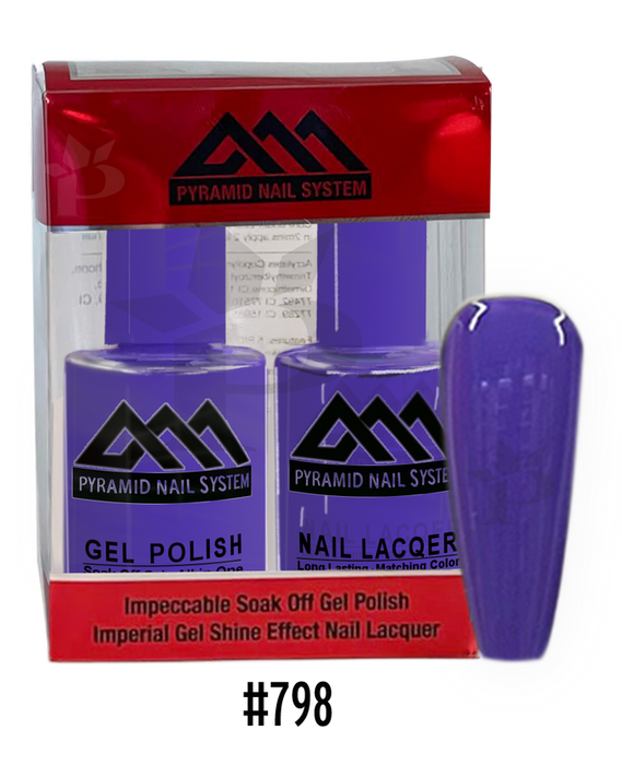 Pyramid Gel Polish + Nail Lacquer, 798, 0.5oz