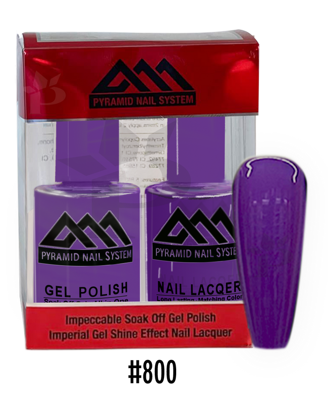 Pyramid Gel Polish + Nail Lacquer, 800, 0.5oz