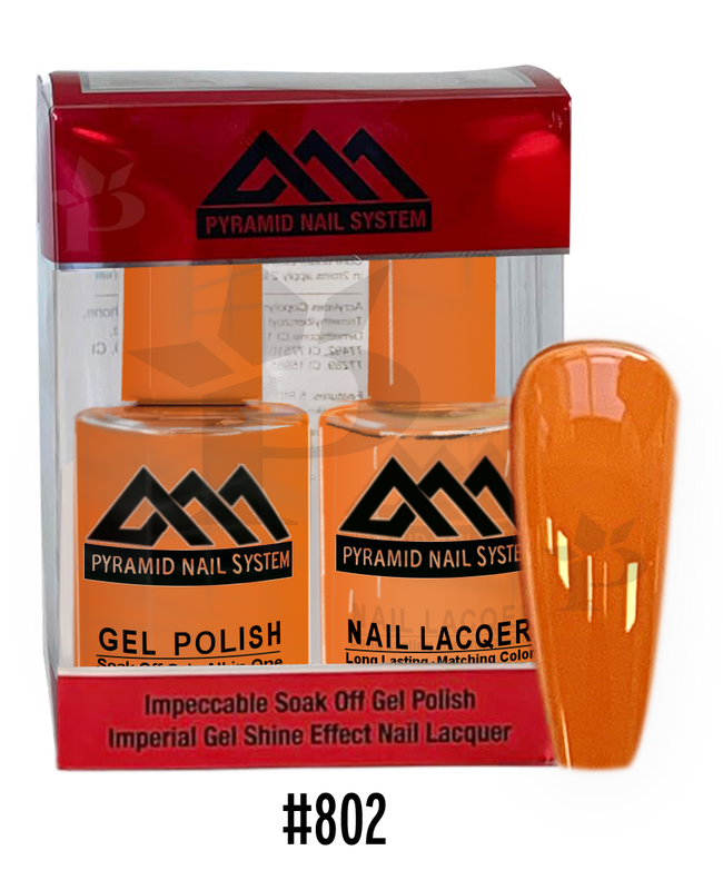 Pyramid Gel Polish + Nail Lacquer, 802, 0.5oz