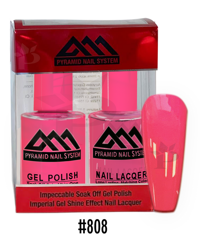 Pyramid Gel Polish + Nail Lacquer, 808, 0.5oz