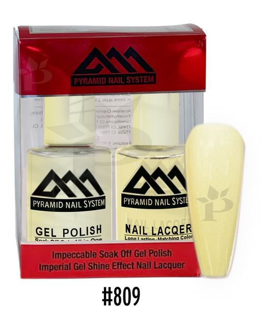 Pyramid Gel Polish + Nail Lacquer, 809, 0.5oz