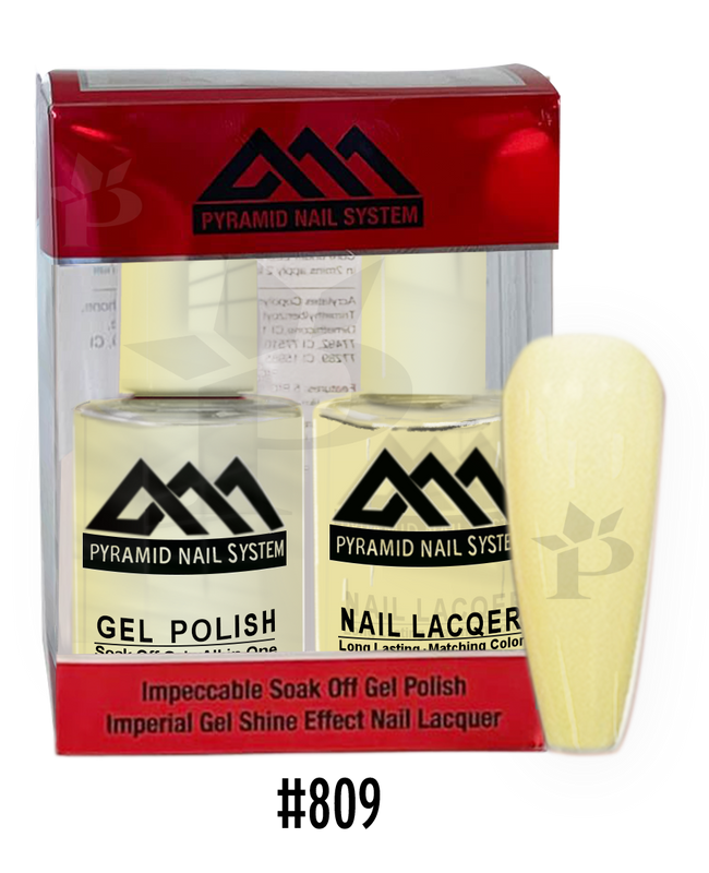 Pyramid Gel Polish + Nail Lacquer, 809, 0.5oz