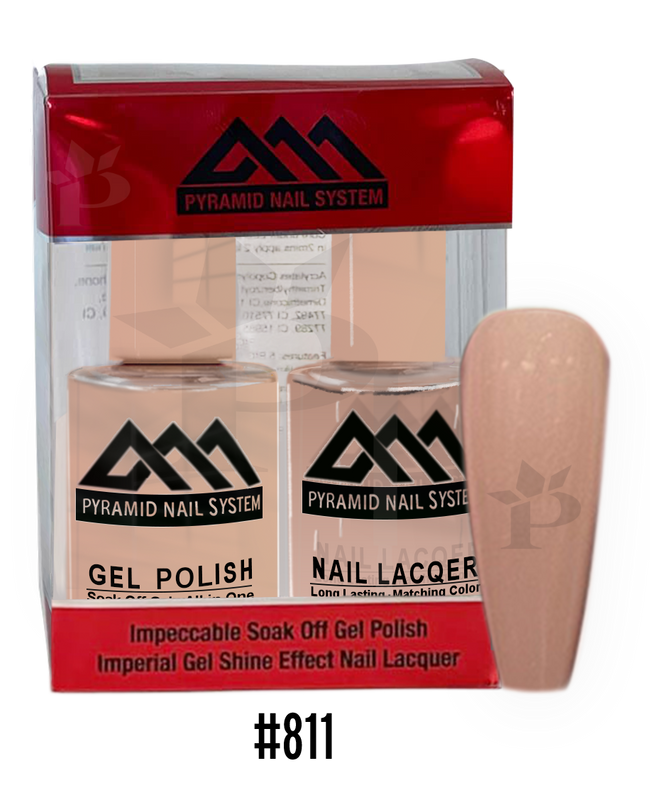 Pyramid Gel Polish + Nail Lacquer, 811, 0.5oz