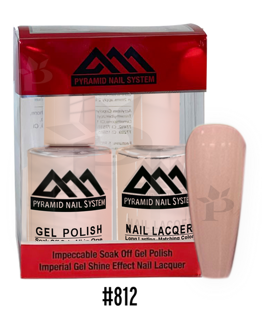 Pyramid Gel Polish + Nail Lacquer, 812, 0.5oz