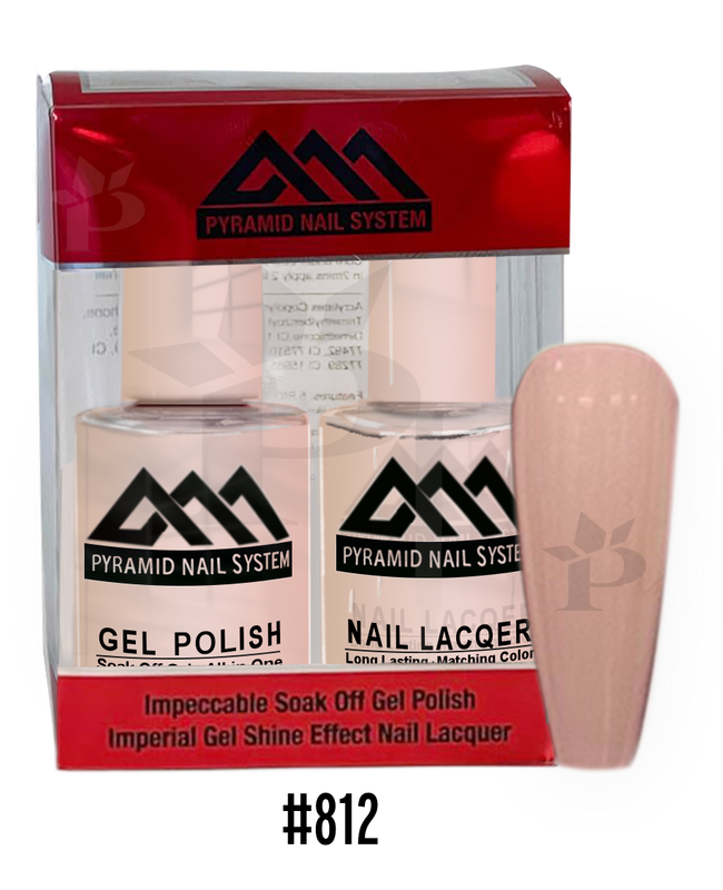 Pyramid Gel Polish + Nail Lacquer, 812, 0.5oz