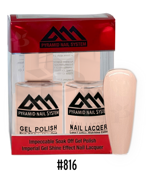 Pyramid Gel Polish + Nail Lacquer, 816, 0.5oz