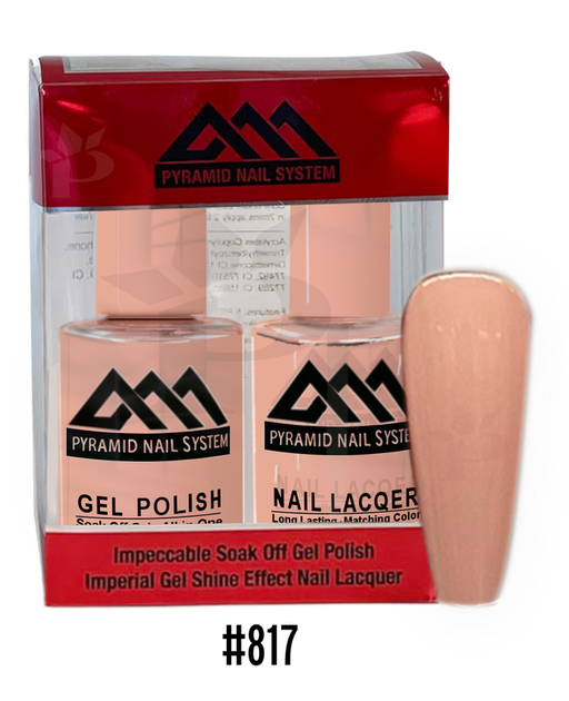 Pyramid Gel Polish + Nail Lacquer, 817, 0.5oz