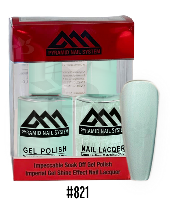 Pyramid Gel Polish + Nail Lacquer, 821, 0.5oz