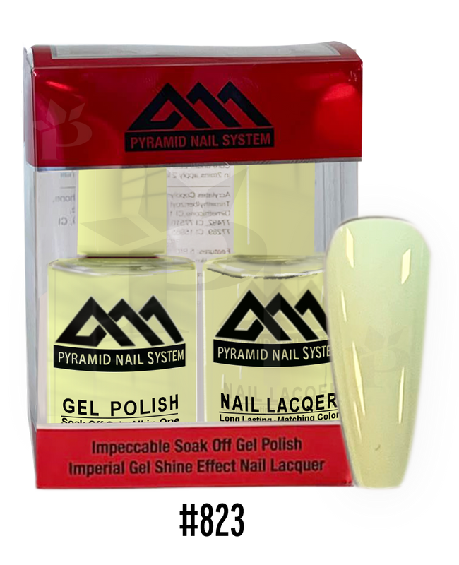 Pyramid Gel Polish + Nail Lacquer, 823, 0.5oz