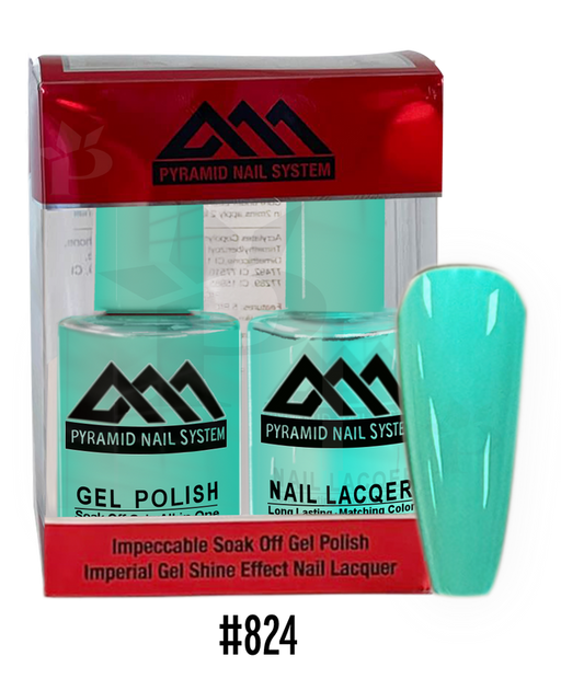 Pyramid Gel Polish + Nail Lacquer, 824, 0.5oz