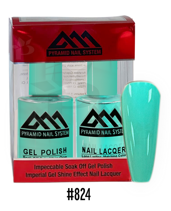 Pyramid Gel Polish + Nail Lacquer, 824, 0.5oz