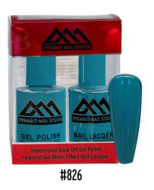 Pyramid Gel Polish + Nail Lacquer, 826, 0.5oz