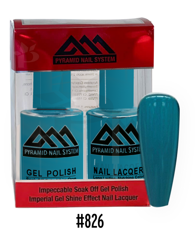 Pyramid Gel Polish + Nail Lacquer, 826, 0.5oz