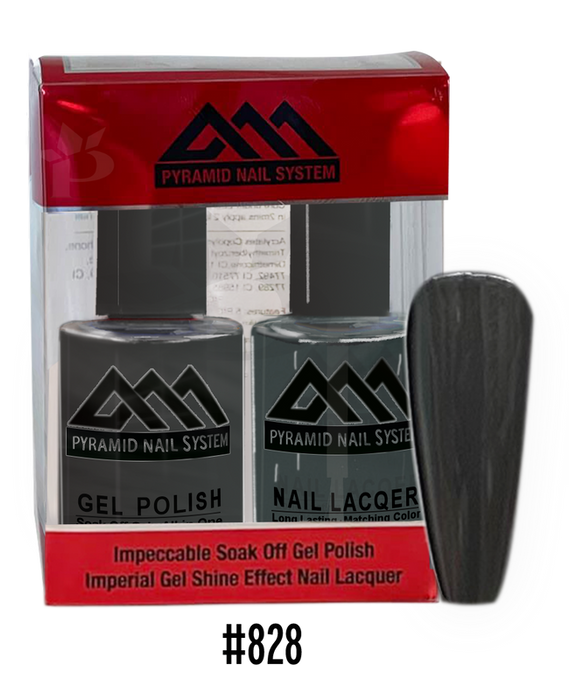 Pyramid Gel Polish + Nail Lacquer, 828, 0.5oz