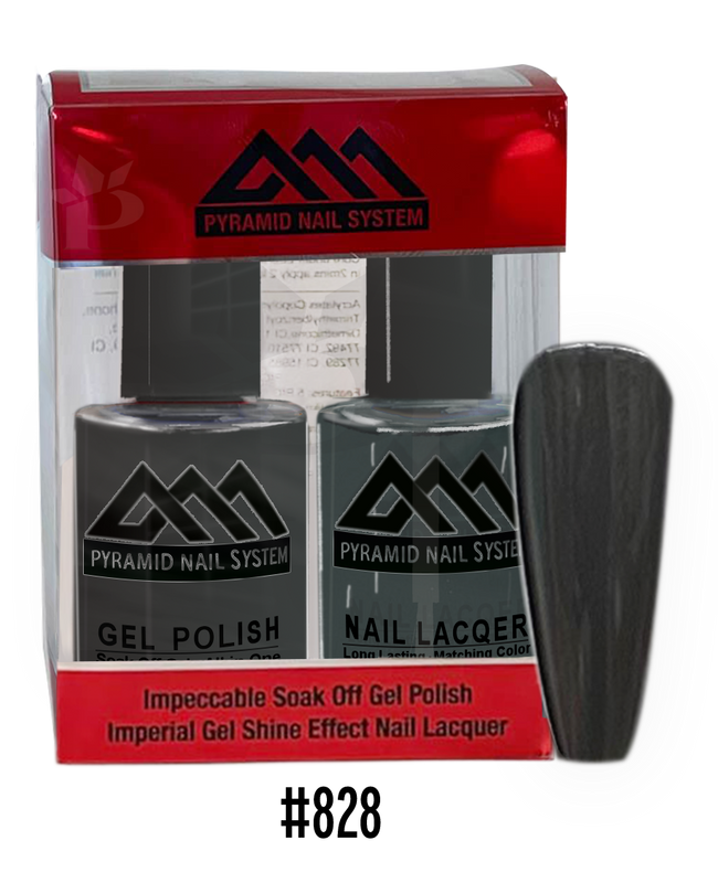 Pyramid Gel Polish + Nail Lacquer, 828, 0.5oz
