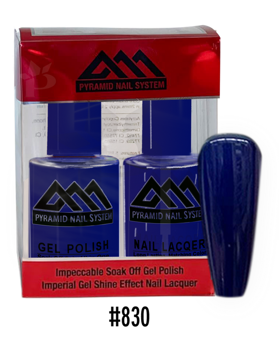 Pyramid Gel Polish + Nail Lacquer, 830, 0.5oz