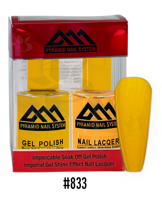 Pyramid Gel Polish + Nail Lacquer, 833, 0.5oz