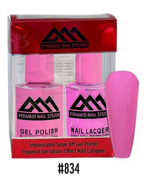 Pyramid Gel Polish + Nail Lacquer, 834, 0.5oz