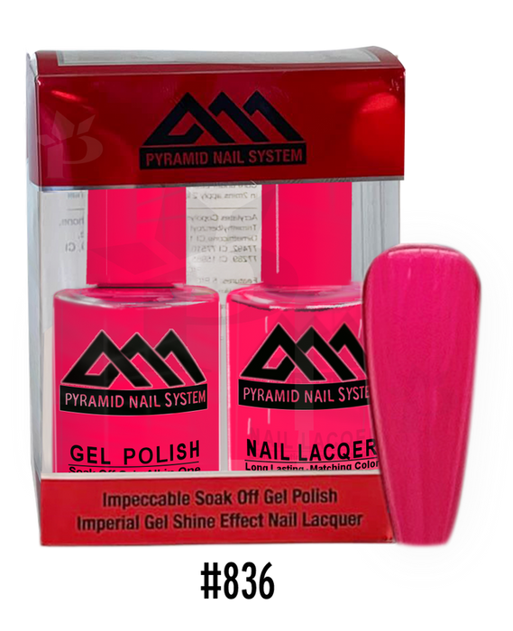 Pyramid Gel Polish + Nail Lacquer, 836, 0.5oz