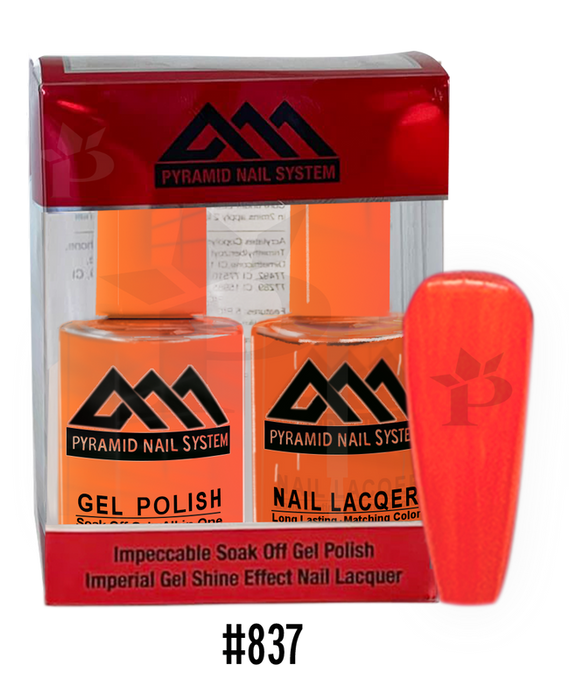 Pyramid Gel Polish + Nail Lacquer, 837, 0.5oz