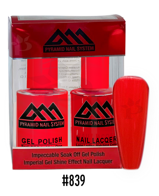 Pyramid Gel Polish + Nail Lacquer, 839, 0.5oz