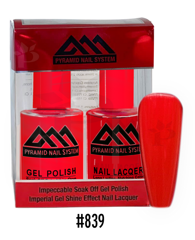Pyramid Gel Polish + Nail Lacquer, 839, 0.5oz