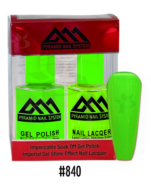 Pyramid Gel Polish + Nail Lacquer, 840, 0.5oz