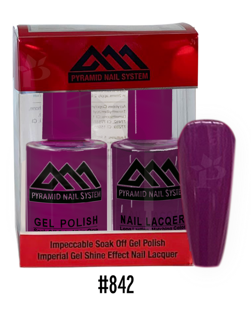 Pyramid Gel Polish + Nail Lacquer, 842, 0.5oz